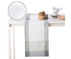 AmeliaHome Staltiesė mėlyna ir balta 30x120 AH Sevran