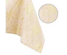 AmeliaHome TCLOTH/AH/WHITECHCRISTMAS/HMD/GOLD/140X400