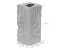 AmeliaHome VASE/AH/DEVON/CACAO/10,2X22,7