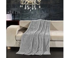 Pilkas pledas DecoKing HENRY 220 × 240 cm