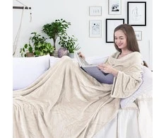 Pledas DecoKing Lazy, smėlio, 150 cm x 180 cm