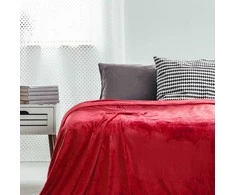 DecoKing Raudona antklodė MIC 150 x 200 cm