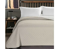 DecoKing Lovatiesė 170 × 210 cm, smėlio ir balta