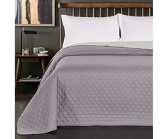 Lovatiesė DecoKing Axel, 200x220 cm, spalva: plieno /sidabro