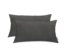 DecoKing Pagalvės užvalkalas 40x80 (2 vnt.) tamsiai pilkos spalvos