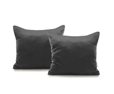 DecoKing Pagalvės užvalkalas 80×80, 2 vnt., tamsiai pilkos spalvos
