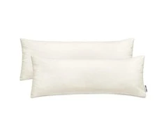 DecoKing Pagalvės užvalkalas 40x145 kreminės spalvos 2 vnt.