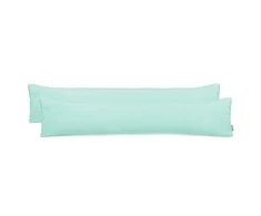 DecoKing Pagalvės užvalkalas šviesiai turkio spalvos 20×120 cm (2 vnt)