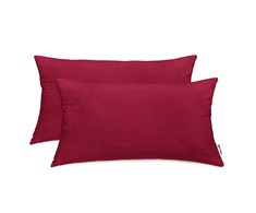 DecoKing Pagalvių užvalkalai 40 x 80 cm, bordo (2 vnt.)