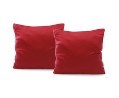 DecoKing Pagalvių užvalkalai Amber Maroon 80 × 80 cm, 2 vnt