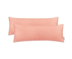 DecoKing Pagalvės užvalkalas persiko spalvos 40×120 cm 2 vnt.