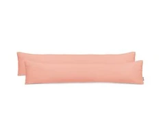 DecoKing Pagalvės užvalkalas 20×145 cm persiko spalvos