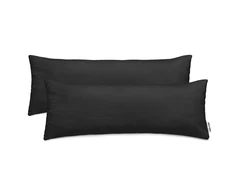 DecoKing Pagalvės užvalkalas 40 × 145 cm, juodos spalvos