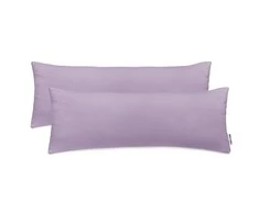 DecoKing Pagalvių užvalkalai 40 x 145 cm, levandų spalvos (2 vnt.)