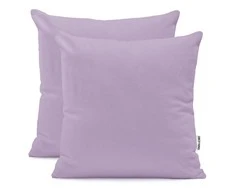 DecoKing Pagalvių užvalkalai 40×40 cm, 2 vnt., levandų spalvos