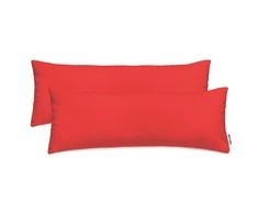 DecoKing Pagalvės užvalkalas raudonas 40×145 cm (2 vnt)
