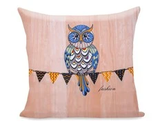 DecoKing Pagalvės užvalkalas 80 × 80 cm OWLS AUTUMNSTORY
