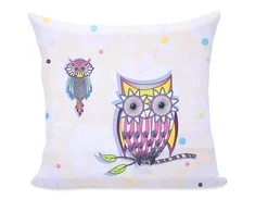 DecoKing Pagalvės užvalkalas 80 × 80 cm OWLS SUMMERSTORY