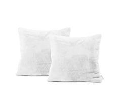Pagalvės užvalkalas 45×45 cm baltas 2 vnt DecoKing