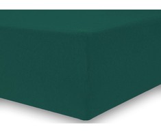 Paklodė DecoKing Amber Tamsiai žalia, 220x200 cm, su guma