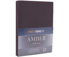 Paklodė DecoKing Amber Tamsiai ruda, 240x200 cm, su guma