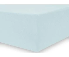 DecoKing Paklodė su guma 100–120×200+30 FROZENBLUE