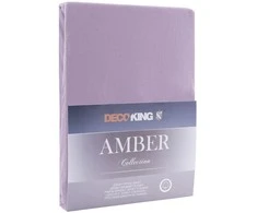 DecoKing Paklodė su guma 180-200x200+30 levandų spalvos