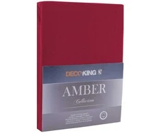 Paklodė DecoKing Amber 180-200x200+30 cm, spalva: bordo