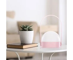 DecoKing Rožinė LED dekoracija KAMPI M (šilta balta)