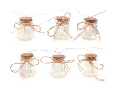 DecoKing Šiltai baltos LED girliandos, 6 vnt.