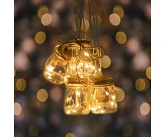 DecoKing Šiltai baltos LED girliandos, 6 vnt.