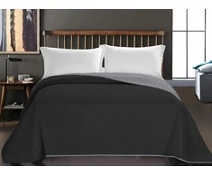DecoKing Lovatiesė 170 × 210 cm, tamsiai pilkos ir sidabrinės spalvos