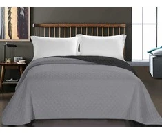 DecoKing Lovatiesė 220 × 240 cm, tamsiai pilkos ir sidabro spalvos