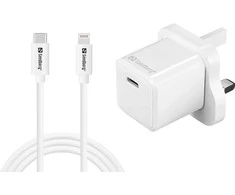 „Sandberg“ USB-C AC 20 W įkroviklis, JK + „Lightning“ 1 m
