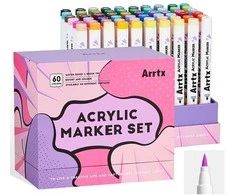 Akriliniai markeriai - flomasteriai ARRTX, 60 spalvų