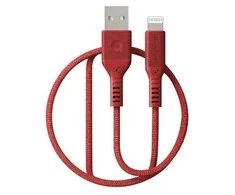 Amazingthing Premium MFI sertifikuotas kabelis USB - Lightning (raudonas, 1.2m)