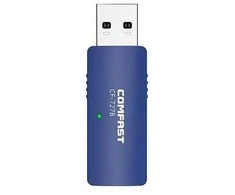 „Comfast WiFi“, „Bluetooth“ USB adapteris, 1300 Mbps, 2,4 GHz, 5 GHz