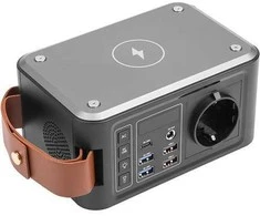 EXD Išorinė baterija 24000mAh, PD18W, AC 120W, USB-C, 4xUSB