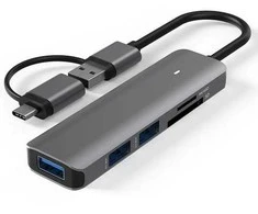 Extra Digital Adapteris USB 3.0 - 3 x USB 3.0, SD, TF