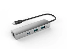 Extra Digital Adapteris USB 3.1 į 2-Port USB 3.0 + 1-Port USB 3.1 su Gigabit Ethernet