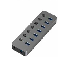 Extra Digital Adapteris USB A 3.0 - 7 x USB 3.0 su jungikliais