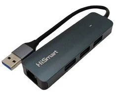 Extra Digital Adapteris USB-A - 3x USB 3.0, RJ45