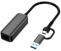 Extra Digital Adapteris USB3.0 A/ USB-C - RJ45, 1000Mbps, 0.15m