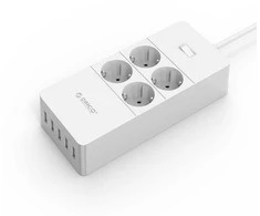 Šakotuvas Extra Digital Ilgintuvas su papildomomis USB ORICO USB HPC-4A5U-V1-EU-WH