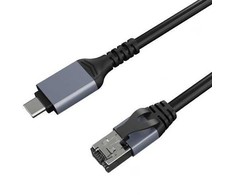 Extra Digital Interneto kabelis CAT6 UTP, USB Type-C - RJ45, 3m