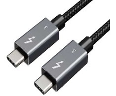 Extra Digital Kabelis Thunderbolt 3, USB-C - USB-C, 40Gbps, 100W, 20V/ 5A, 5K/ 60HZ, 2m