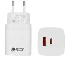 Kroviklis EXTRA DIGITAL GaN USB Type-C, USB Type-A: 45W, PPS
