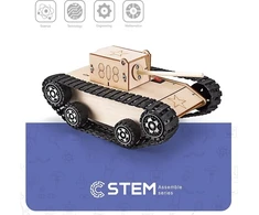 Extra Digital Medinis konstruktorius "Elektrinis tankas", mokomasis modelis