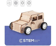 Extra Digital Medinis konstruktorius "Inercinis automobilis", mokomasis modelis