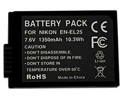 Extra Digital NIKON EN-EL25 baterija, 1350mAh